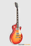 Vintage V100 Icon Singlecut Electric Guitar - Distressed Cherry Sunburst