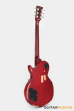 Vintage V100 Icon Singlecut Electric Guitar - Distressed Cherry Sunburst