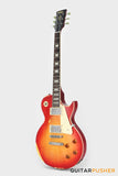 Vintage V100 Icon Singlecut Electric Guitar - Distressed Cherry Sunburst