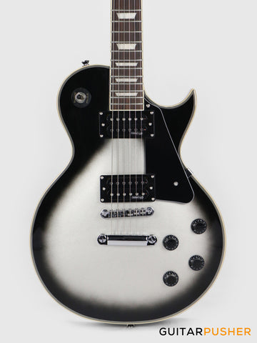 Vintage V100 Reissued Singlecut Electric Guitar - Silverburst