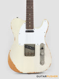 Vintage V62 Icon T-Style Reissue Electric Guitar - Distressed Ash Blonde