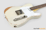 Vintage V62 Icon T-Style Reissue Electric Guitar - Distressed Ash Blonde