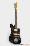 Vintage V65V Reissue Offset Electric Guitar - Gloss Black