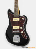 Vintage V65V Reissue Offset Electric Guitar - Gloss Black