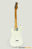 Vintage V6JMH "Fillmore" Hendrix-Inspired Reverse S-Style Electric Guitar - Olympia White