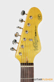 Vintage V6 Icon S-Style Electric Guitar - Distressed Laguna Blue