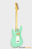 Vintage V6 Icon S-Style Electric Guitar - Distressed Ventura Green