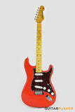 Vintage V6M Reissue S-Style Electric Guitar - Firenza Red