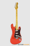 Vintage V6M Reissue S-Style Electric Guitar - Firenza Red