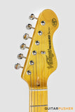Vintage V6M Reissue S-Style Electric Guitar - Firenza Red