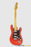 Vintage V6M Reissue S-Style Electric Guitar - Firenza Red