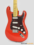 Vintage V6M Reissue S-Style Electric Guitar - Firenza Red