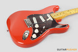 Vintage V6M Reissue S-Style Electric Guitar - Firenza Red
