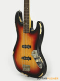 Vintage V74 Icon Fretless 4-String JB Bass - Sunset Sunburst