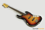 Vintage V74 Icon Fretless 4-String JB Bass - Sunset Sunburst