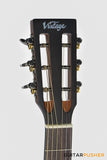 Vintage V880AQ Historic Series Parlour Acoustic Guitar - Aged Finish
