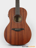 Vintage VE800MH Mahogany Series Parlour Acoustic-Electric Guitar - Natural Satin