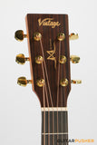 Vintage VE800MH Mahogany Series Parlour Acoustic-Electric Guitar - Natural Satin