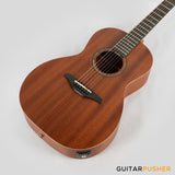 Vintage VE800MH Mahogany Series Parlour Acoustic-Electric Guitar - Natural Satin