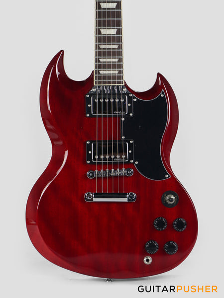 Vintage VS6 Reissue SG Electric Guitar - Cherry Red – GuitarPusher