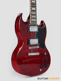 Vintage VS6 Reissue SG Electric Guitar - Cherry Red