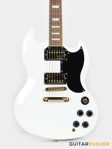 Vintage VS6 Reissued SG - Arctic White w/ Gold Hardware