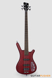 Rockbass by Warwick Corvette Basic 4-String Bass Guitar - Burgundy Red Transparent Satin