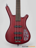 Rockbass by Warwick Corvette Basic 4-String Bass Guitar - Burgundy Red Transparent Satin