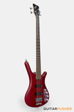 Rockbass by Warwick Corvette Basic 4-String Bass Guitar - Burgundy Red Transparent Satin