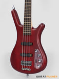 Rockbass by Warwick Corvette Basic 4-String Bass Guitar - Burgundy Red Transparent Satin