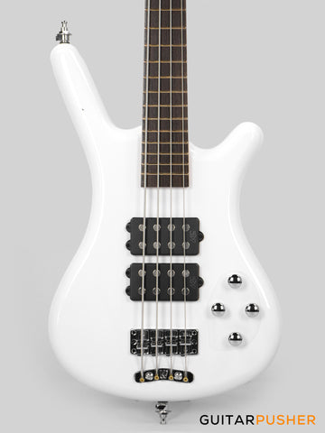 Rockbass by Warwick Corvette $$ 4-String Bass Guitar - Solid White High Polish