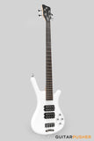 Rockbass by Warwick Corvette $$ 4-String Bass Guitar - Solid White High Polish