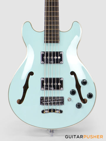 Rockbass by Warwick Star Bass 5-String Bass Guitar - Solid Daphne Blue High Polish