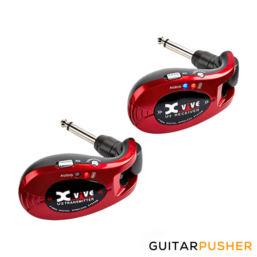Xvive Audio U2 Digital Wireless Guitar System Red GuitarPusher