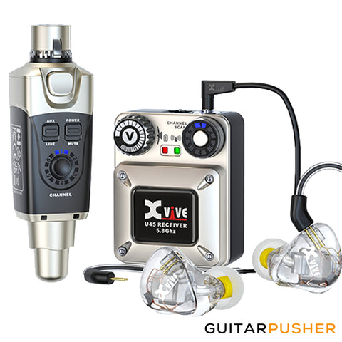 Xvive Audio U45T9 Complete System + T9 In-Ears (Black)