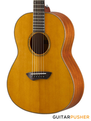 YAMAHA CSF3M All-Solid Wood Sitka Spruce/Mahogany Travel Acoustic-Electric Guitar - Vintage Natural