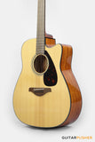 YAMAHA FGX800C Solid Spruce Top/Nato Okume Dreadnought Cutaway Acoustic-Electric Guitar - Natural