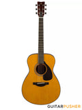 YAMAHA FS5 GL Gloss Red Label All-Solid Wood Acoustic Guitar - Vintage