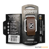IBOX Brazil Leather & Iron Tag String Dampener/Muter (1pc) Brown