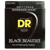 DR Black Beauties Coated Electric Guitar Standard Strings - GuitarPusher