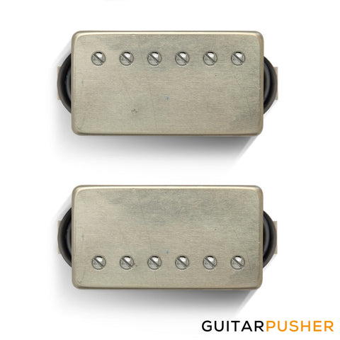 Bareknuckle Stormy Monday Calibrated Humbucker Pickup Set, Covered, Raw Nickel, 4-Con