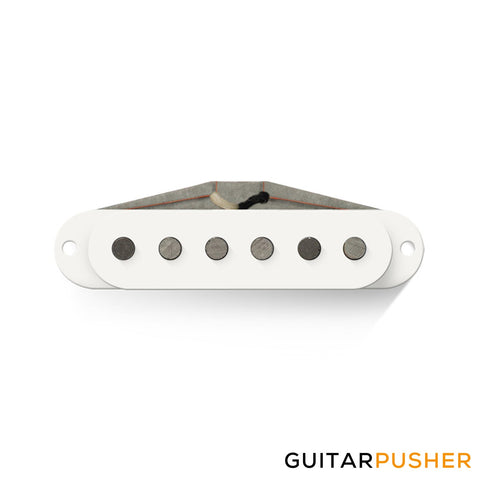 Bareknuckle Trilogy Strat Bridge Pickup, Flat Profile, Zinc Base, White