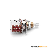 Bourns PDB183 Push-Pull Potentiometer Audio Taper US Size 3/8 Tall Bushing 18 Spline Split Shaft Low Torque