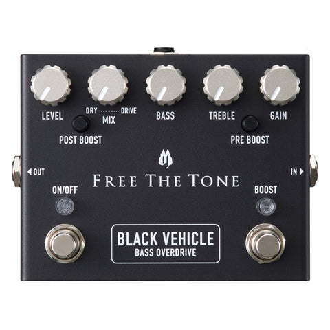 Free The Tone Black Vehicle Bass Overdrive BV-1V - GuitarPusher