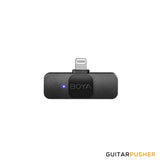 BOYA BY-V2 2.4GHz Ultra-Compact Dual Wireless Microphone System (Lightning Connector for Apple iOS device)
