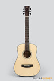 Phoebus Baby-30 v3 3/4 Dreadnought (3rd Gen.) Travel Acoustic Guitar (Spruce) w/ Gig Bag - GuitarPusher