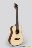Phoebus Baby-30 v3 3/4 Dreadnought (3rd Gen.) Travel Acoustic Guitar (Spruce) w/ Gig Bag - GuitarPusher