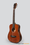 Phoebus Baby-Ne v3 3/4 Dreadnought (3rd Gen.) All Mahogany Travel Acoustic-Electric Guitar w/ Gig Bag - GuitarPusher