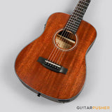 Phoebus Baby-Ne v3 3/4 Dreadnought (3rd Gen.) All Mahogany Travel Acoustic-Electric Guitar w/ Gig Bag - GuitarPusher