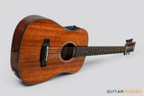 Phoebus Baby-Ne v3 3/4 Dreadnought (3rd Gen.) All Mahogany Travel Acoustic-Electric Guitar w/ Gig Bag - GuitarPusher